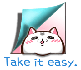 Chiratto Nyanzu (English version) sticker #6474486