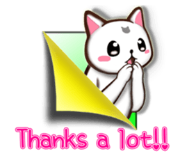 Chiratto Nyanzu (English version) sticker #6474488