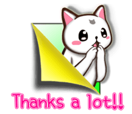 Chiratto Nyanzu (English version) sticker #6474488