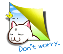 Chiratto Nyanzu (English version) sticker #6474490