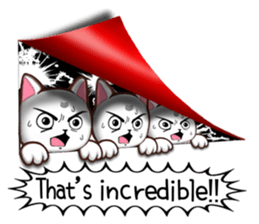 Chiratto Nyanzu (English version) sticker #6474492