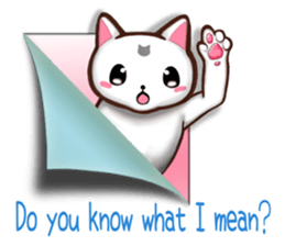 Chiratto Nyanzu (English version) sticker #6474493