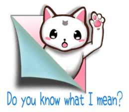 Chiratto Nyanzu (English version) sticker #6474493