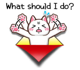 Chiratto Nyanzu (English version) sticker #6474498