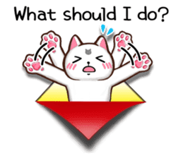 Chiratto Nyanzu (English version) sticker #6474498