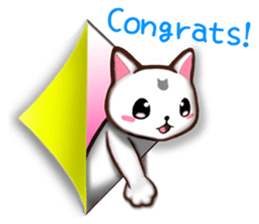 Chiratto Nyanzu (English version) sticker #6474499