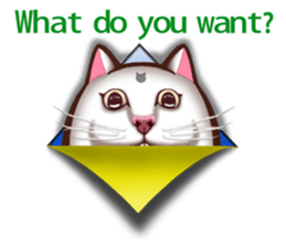 Chiratto Nyanzu (English version) sticker #6474501