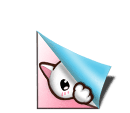 Chiratto Nyanzu (English version) sticker #6474502