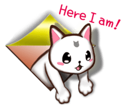 Chiratto Nyanzu (English version) sticker #6474504