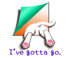 Chiratto Nyanzu (English version) sticker #6474508