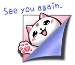 Chiratto Nyanzu (English version) sticker #6474509