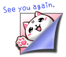 Chiratto Nyanzu (English version) sticker #6474509