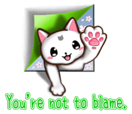 Chiratto Nyanzu (English version) sticker #6474510