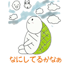 Loose rabbit and tortoise graffiti sticker #6476194