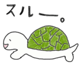 Loose rabbit and tortoise graffiti sticker #6476200