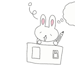 Loose rabbit and tortoise graffiti sticker #6476212