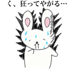 Loose rabbit and tortoise graffiti sticker #6476216