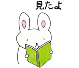 Loose rabbit and tortoise graffiti sticker #6476220