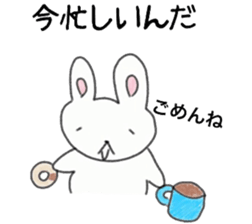 Loose rabbit and tortoise graffiti sticker #6476223