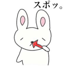 Loose rabbit and tortoise graffiti sticker #6476228