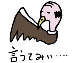 an edifying sermon of a Vulture master sticker #6476251