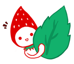 Lovely Strawberry head sticker #6476360