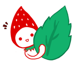 Lovely Strawberry head sticker #6476360