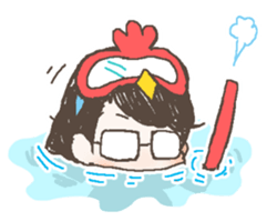 Hitomin Sticker with Sakitan sticker #6476713
