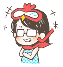 Hitomin Sticker with Sakitan sticker #6476725