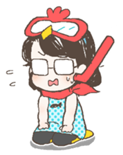 Hitomin Sticker with Sakitan sticker #6476731