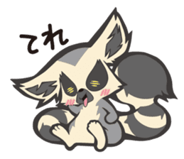 Fluffy ring-tailed lemur sticker #6477009
