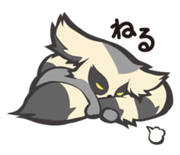 Fluffy ring-tailed lemur sticker #6477014