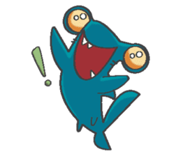 FINvites Happy Hammerhead Shark sticker #6477334