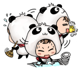 Baby Panda & Baby Fish (Holidays) sticker #6477889
