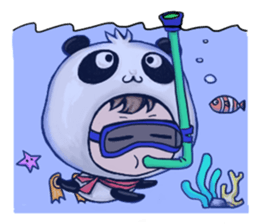 Baby Panda & Baby Fish (Holidays) sticker #6477892