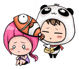 Baby Panda & Baby Fish (Holidays) sticker #6477895