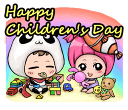 Baby Panda & Baby Fish (Holidays) sticker #6477906