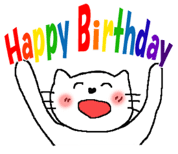 Cat celebration message sticker #6479473