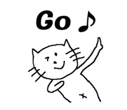 Cat celebration message sticker #6479496