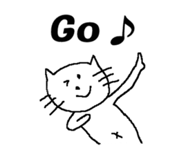 Cat celebration message sticker #6479496