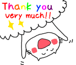 Cat celebration message sticker #6479501