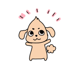Toy Poodle dog Sticker sticker #6479512