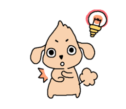 Toy Poodle dog Sticker sticker #6479518