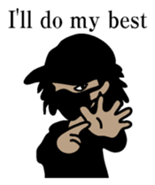 Blackman  business English version sticker #6480880