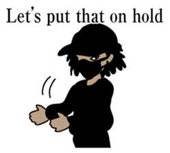 Blackman  business English version sticker #6480901