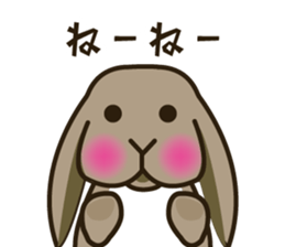 Lop-eared bunny Popo and friends2. sticker #6482194