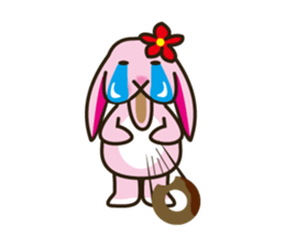 Lop-eared bunny Popo and friends2. sticker #6482201