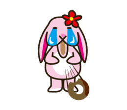 Lop-eared bunny Popo and friends2. sticker #6482201