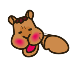 Lop-eared bunny Popo and friends2. sticker #6482219