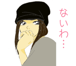 Hat girl sticker #6482638